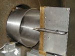 Hypersonic pulse facility: test section characterization setup, with static and pitot pressure probes
